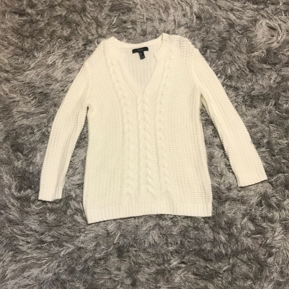 Forever21 White knitted sweater